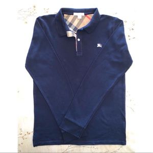 Boys Burberry size 14y long sleeved polo